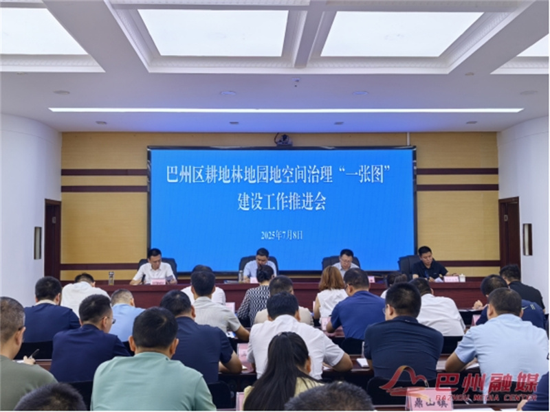 巴州区召开耕地林地园地空间治理“一张图”建设工作推进会
