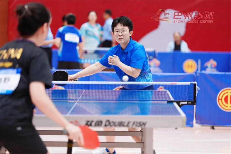 热血“乒”搏!全省首届职工运动会乒乓球比赛在巴火热开赛