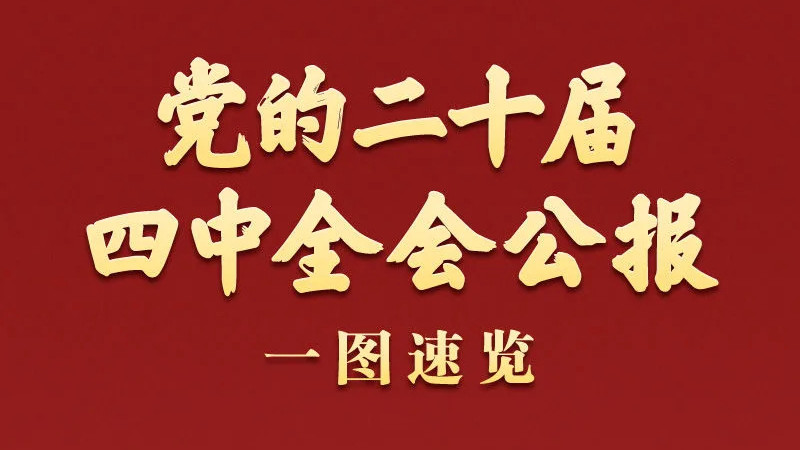 党的二十届四中全会公报一图速览
