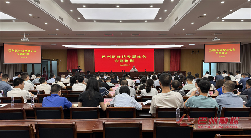 巴州区举办经济发展实务专题培训赋能区域经济高质量发展